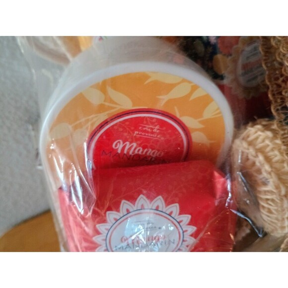 Wine Country Discontinued Gift Basket Mango Mandarin Themed - New - Picture 2 of 12
